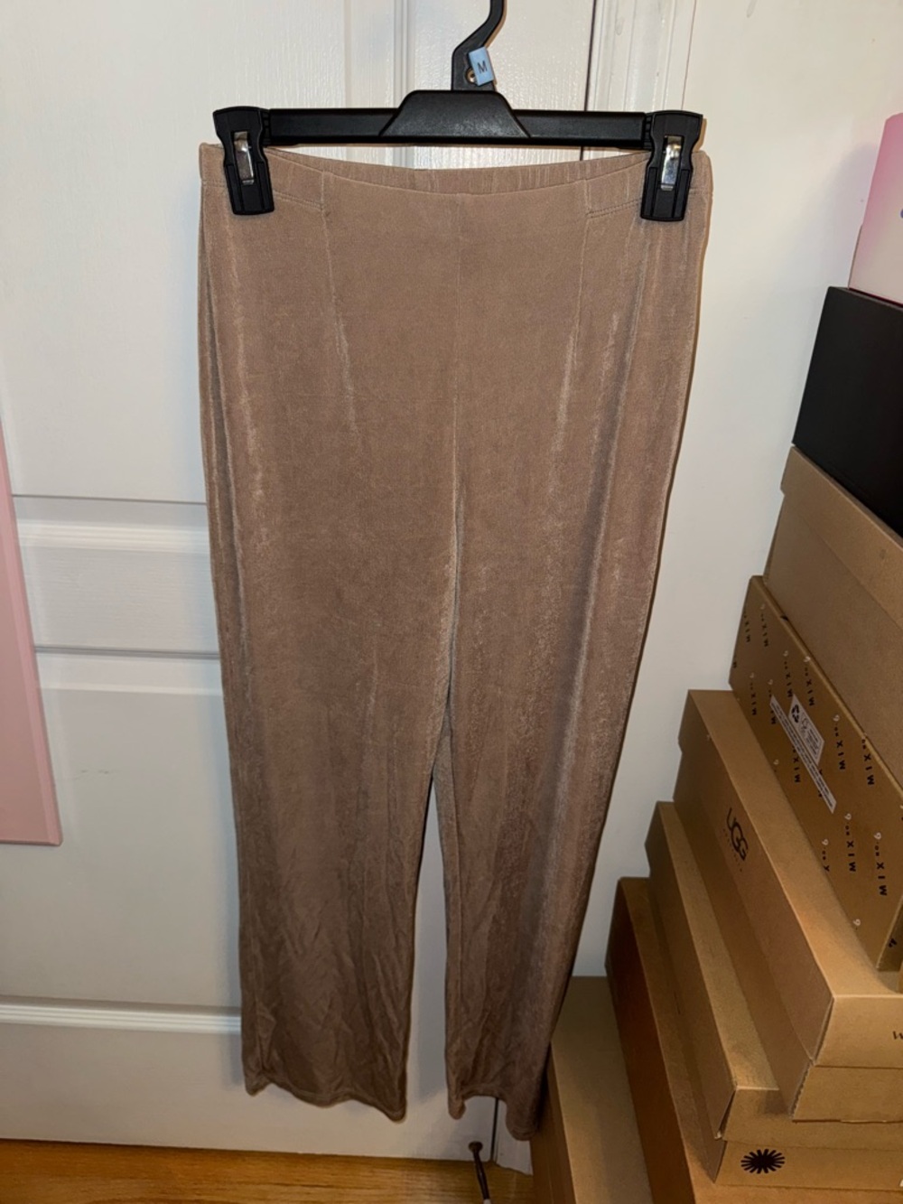 Taupe Velour Lounge Pants